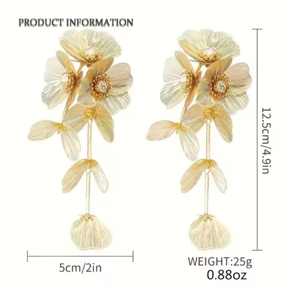 Zara Kate Middleton cascading floral earrings - Picture 4 of 8